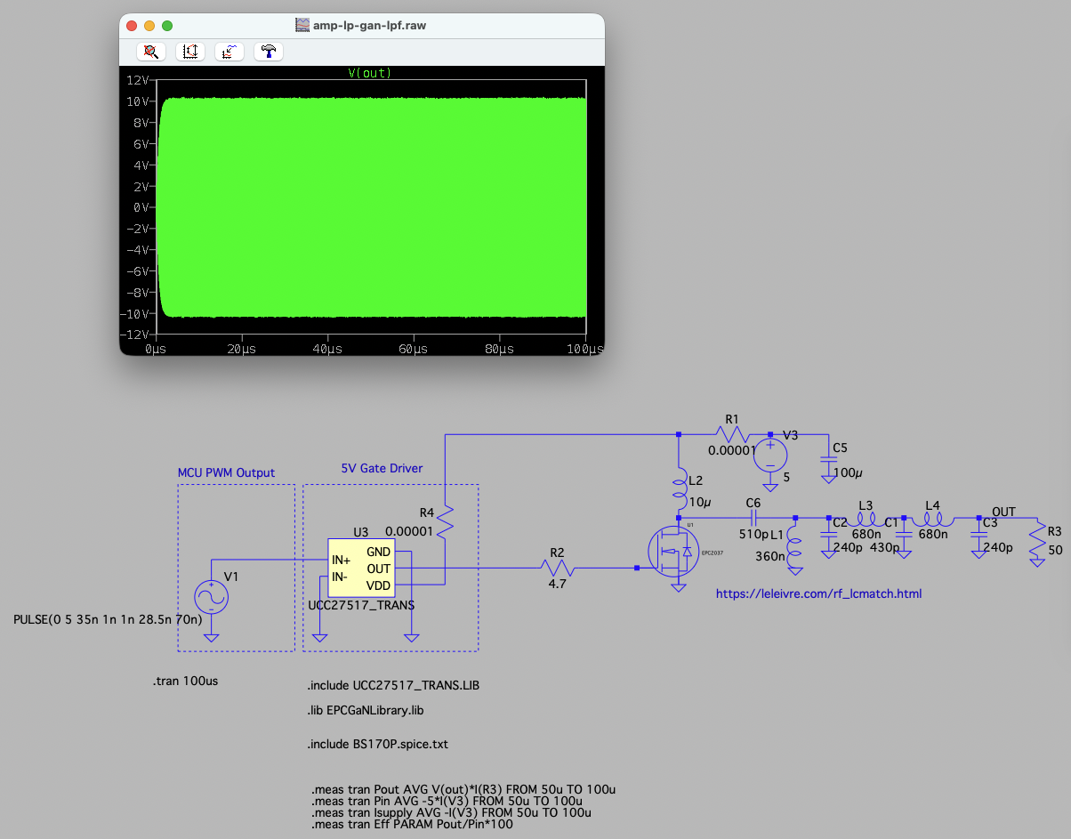 1W RF amplifier