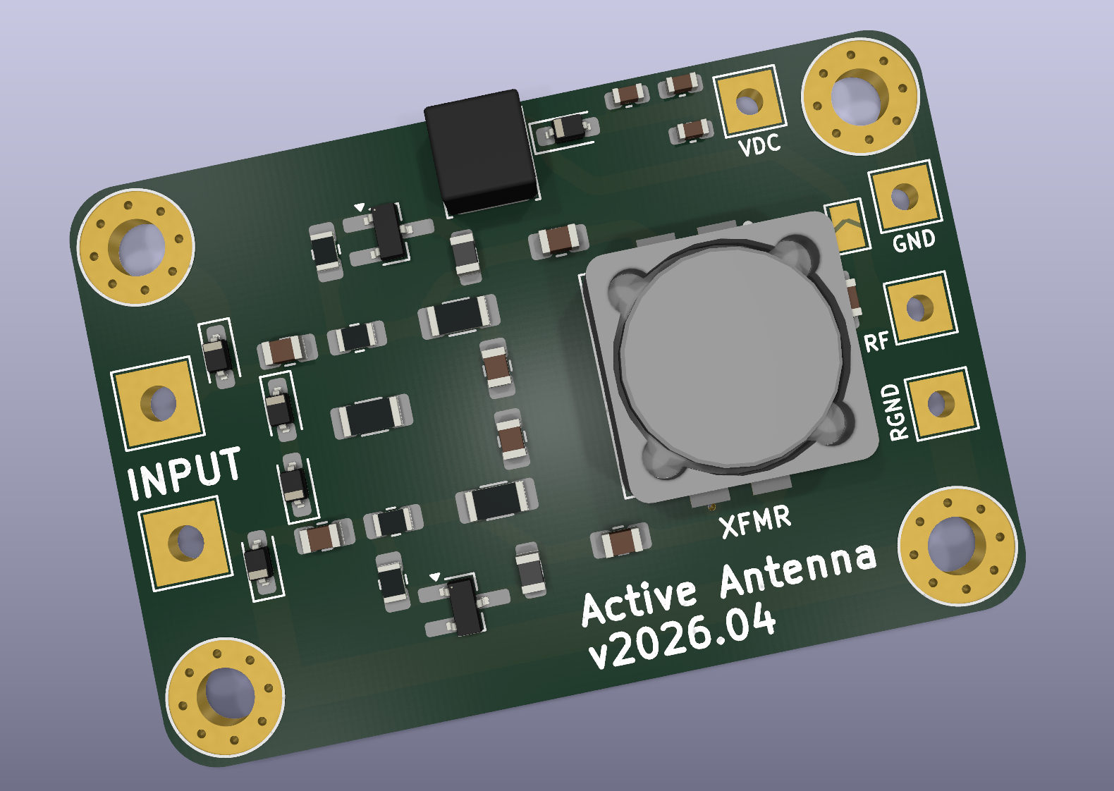 PA0FRI Active Antenna 2026 - MMBT2222A NXP - Better PCB