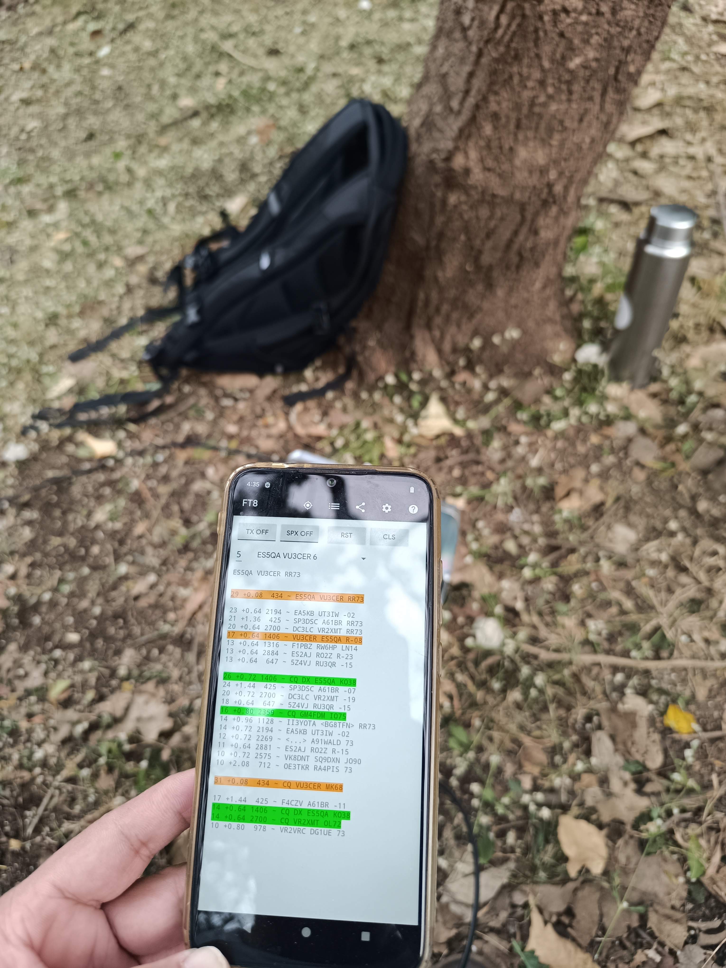 FT8 App in action