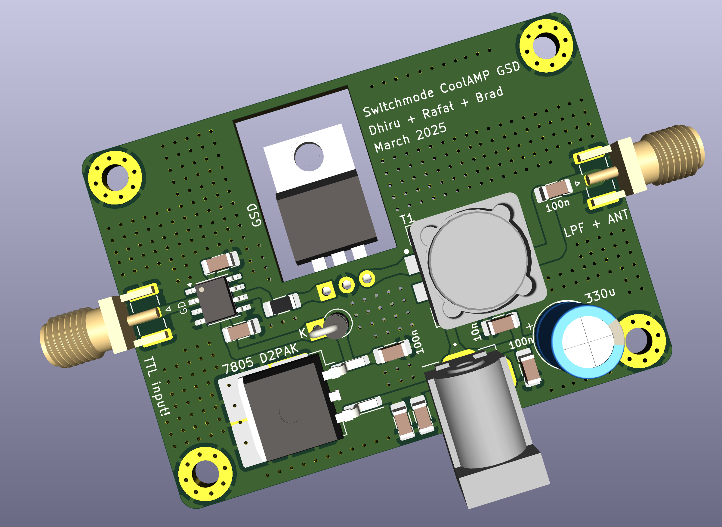 GaN FET Test PCB