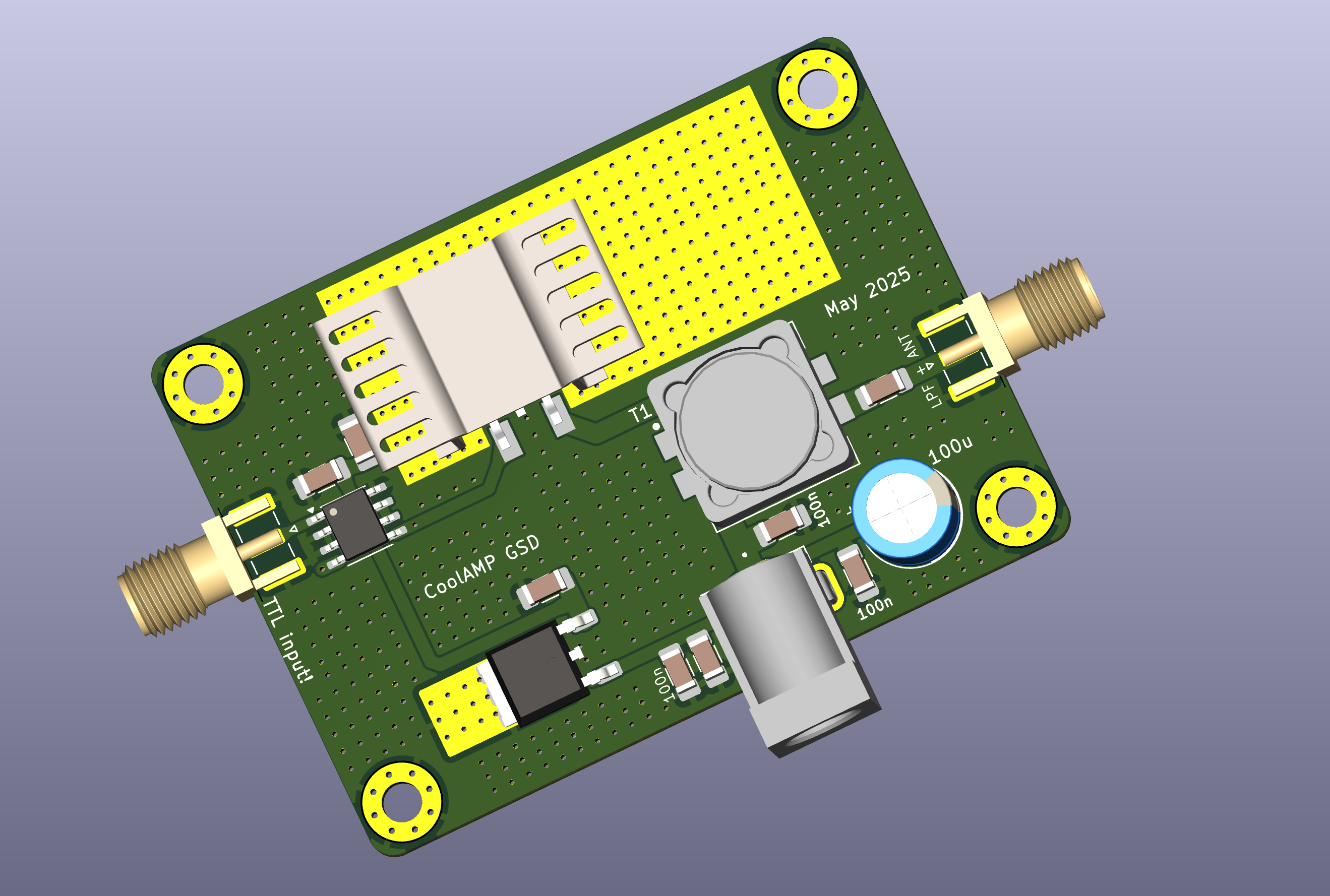GaN FET Test PCB