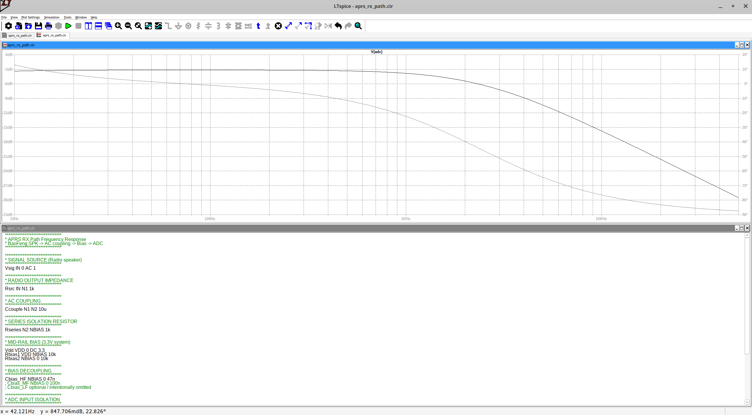 KISSLink v1 Simulation RX