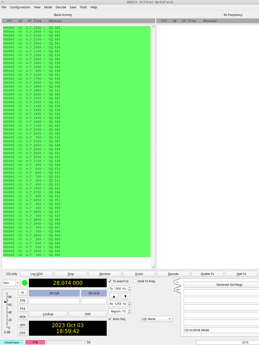 FT8 Full-Band Demo 1