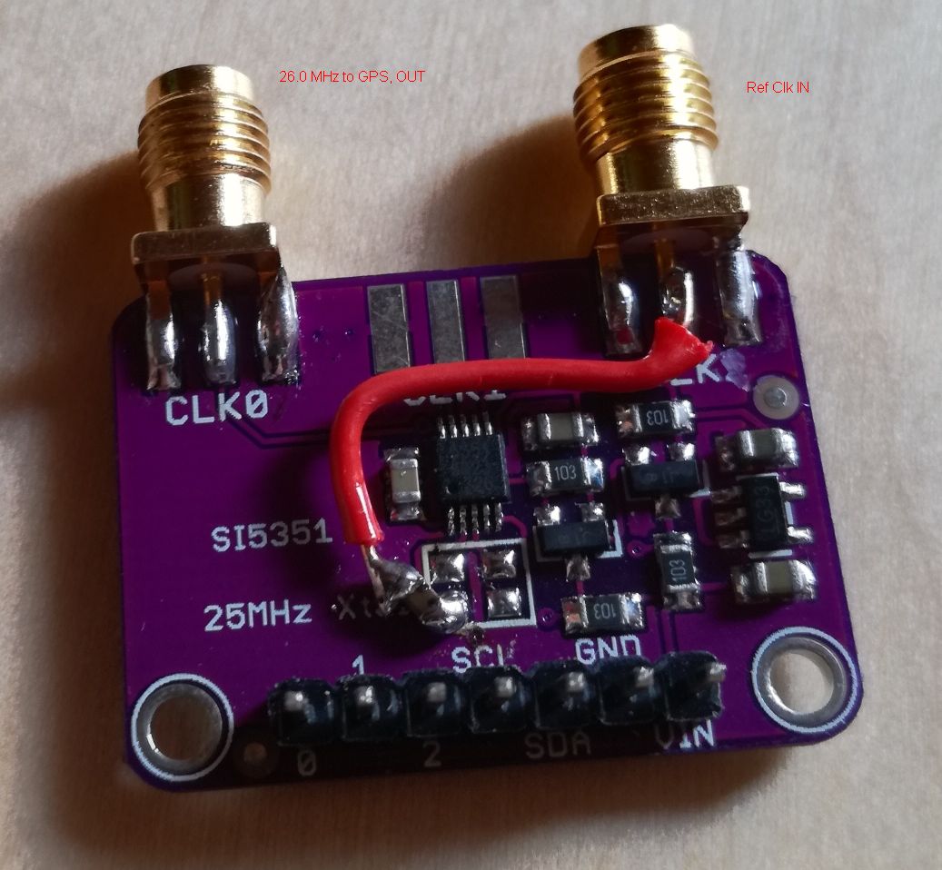 Modded Si5351 board